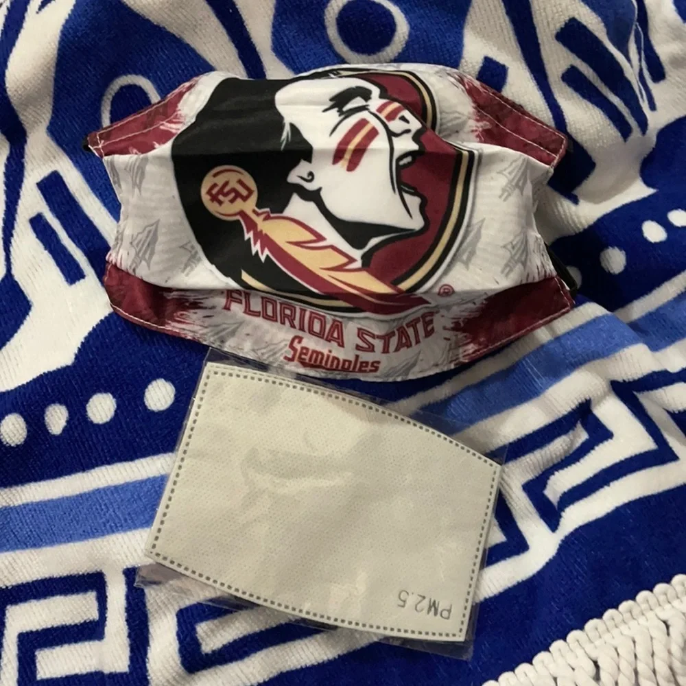 6/$20 New FSU Seminoles adjustable face mask
